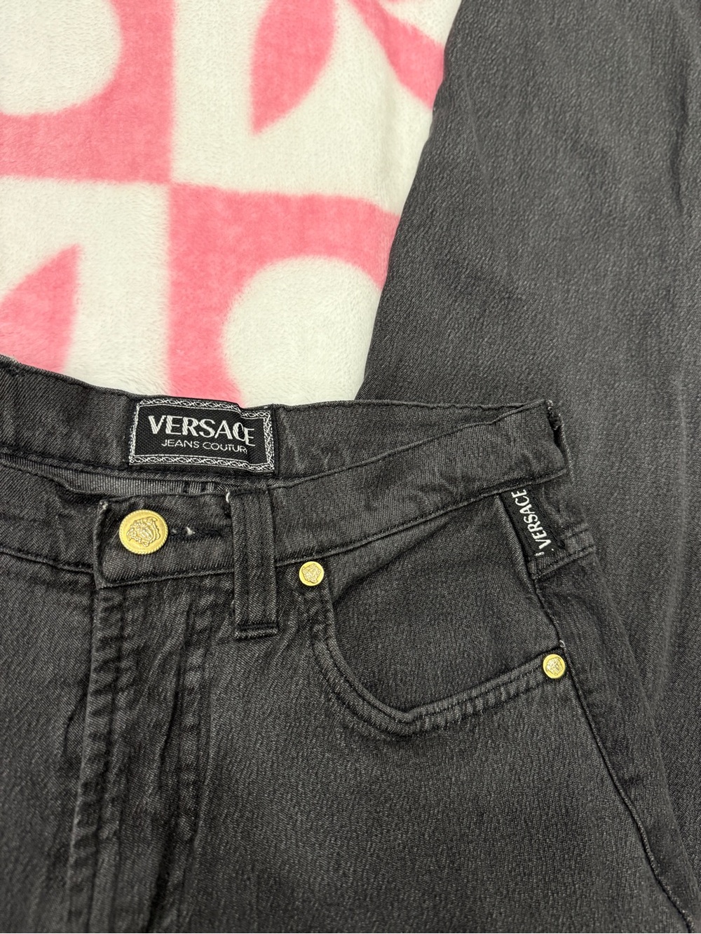 Vintage Versace Jeans Couture Women’s Black Jeans